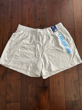 Champion Women's Heather Gray Terry Drawstring Lounge Shorts